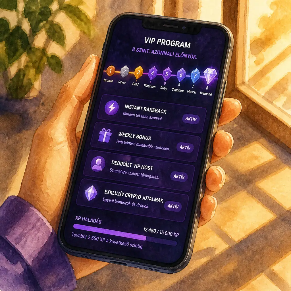 Shuffle VIP Program – 8 szint, Instant Rakeback és exkluzív jutalmak visual guide for Shuffle Casino